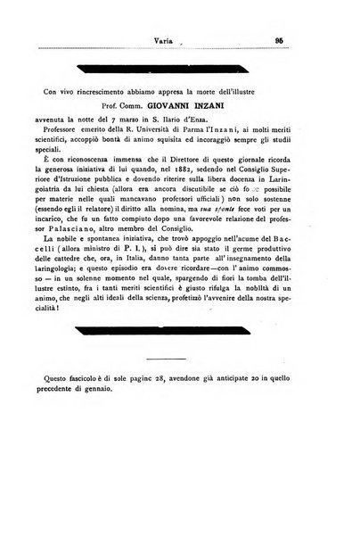 Archivii italiani di laringologia periodico trimestrale