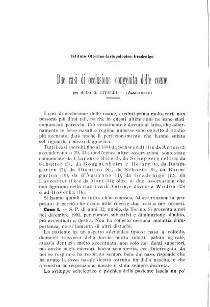 Archivii italiani di laringologia periodico trimestrale