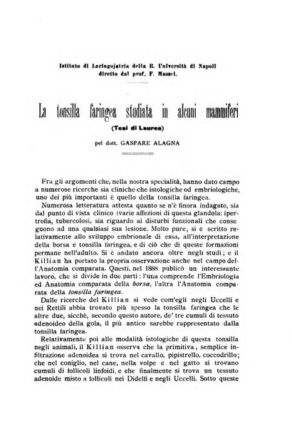 Archivii italiani di laringologia periodico trimestrale