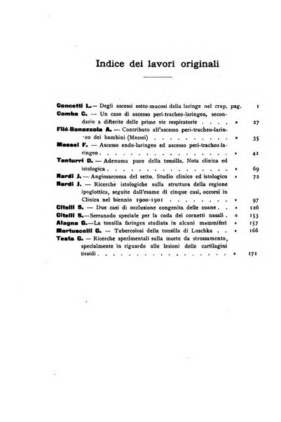 Archivii italiani di laringologia periodico trimestrale