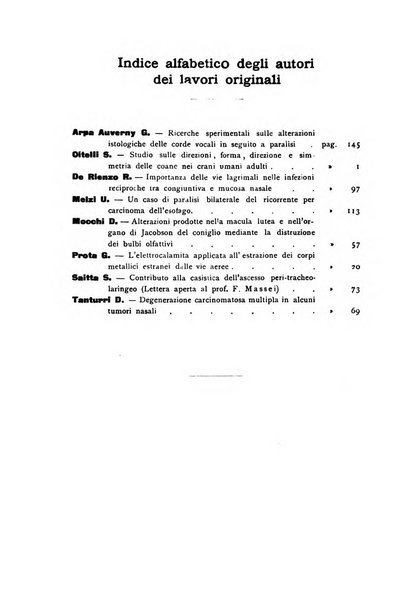 Archivii italiani di laringologia periodico trimestrale