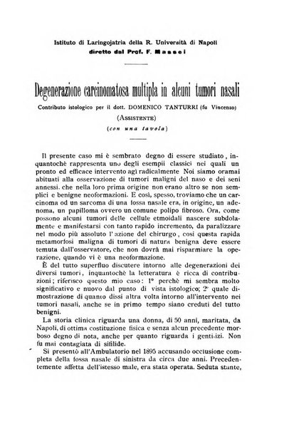 Archivii italiani di laringologia periodico trimestrale