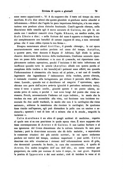 Archivii italiani di laringologia periodico trimestrale