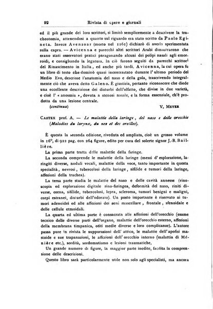 Archivii italiani di laringologia periodico trimestrale