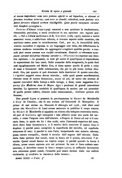 Archivii italiani di laringologia periodico trimestrale