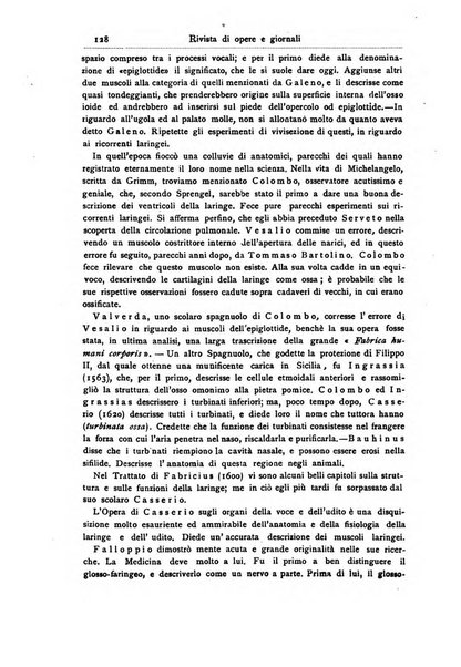 Archivii italiani di laringologia periodico trimestrale