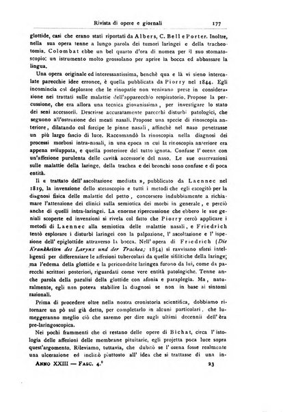 Archivii italiani di laringologia periodico trimestrale