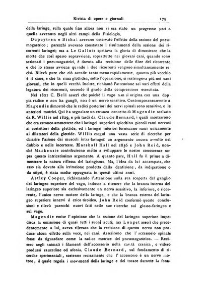 Archivii italiani di laringologia periodico trimestrale