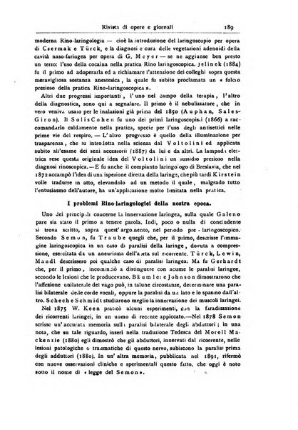 Archivii italiani di laringologia periodico trimestrale