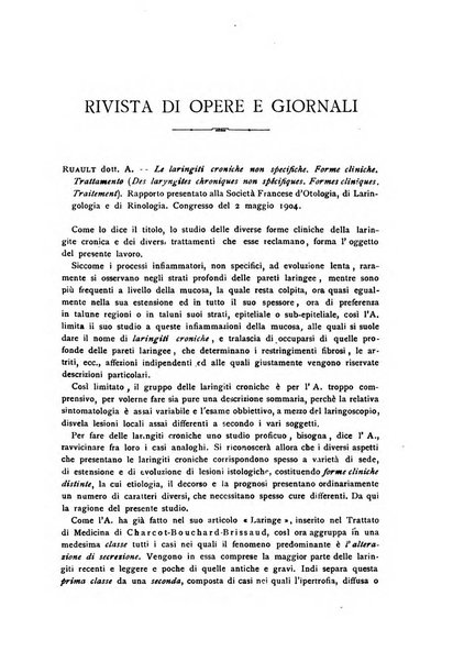 Archivii italiani di laringologia periodico trimestrale