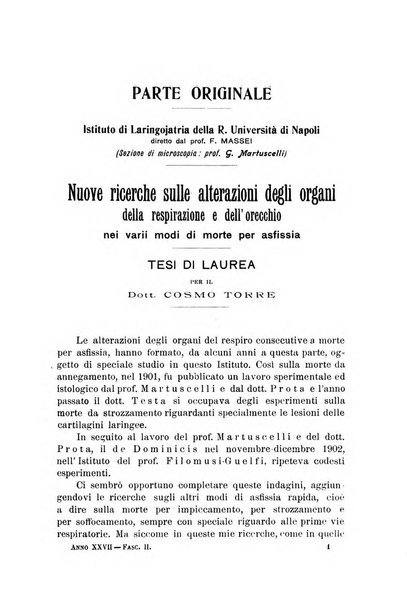 Archivii italiani di laringologia periodico trimestrale