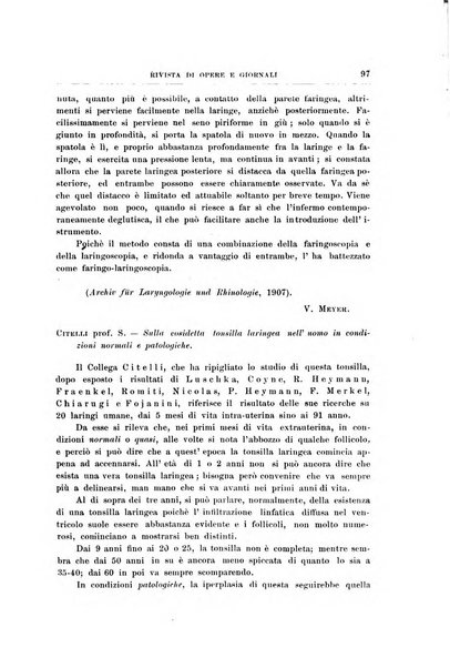 Archivii italiani di laringologia periodico trimestrale