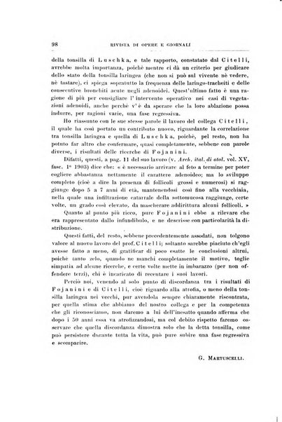 Archivii italiani di laringologia periodico trimestrale