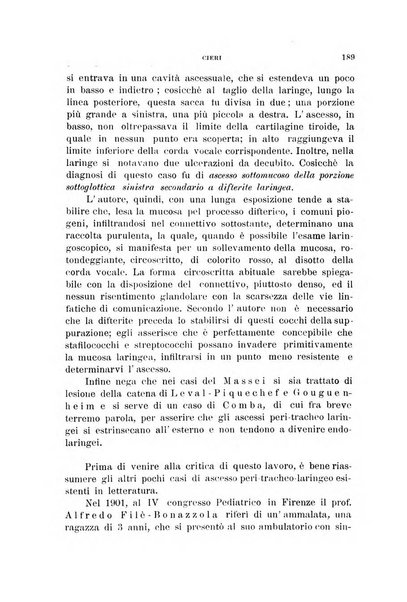 Archivii italiani di laringologia periodico trimestrale