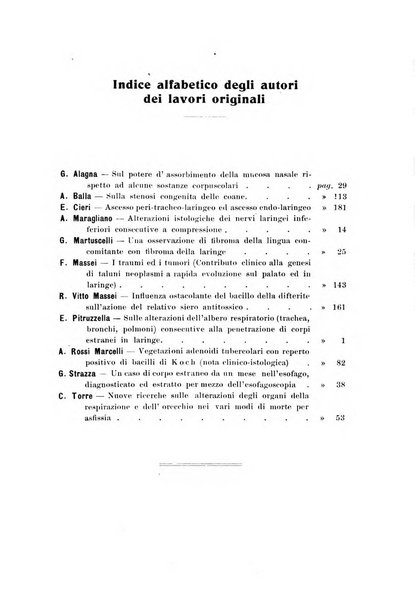 Archivii italiani di laringologia periodico trimestrale