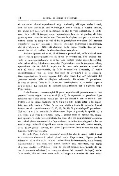 Archivii italiani di laringologia periodico trimestrale