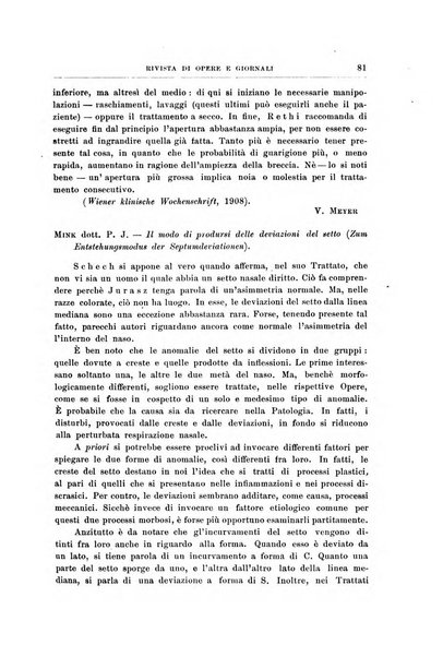 Archivii italiani di laringologia periodico trimestrale