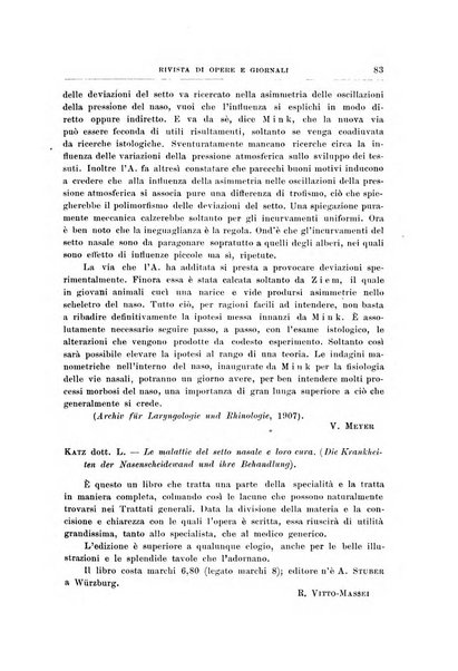 Archivii italiani di laringologia periodico trimestrale