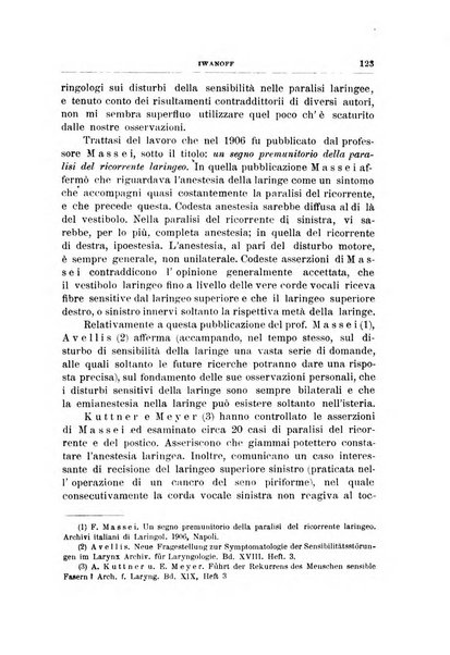 Archivii italiani di laringologia periodico trimestrale