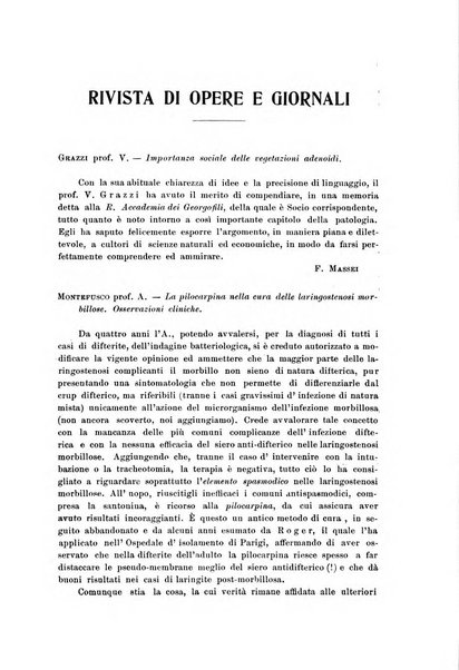 Archivii italiani di laringologia periodico trimestrale