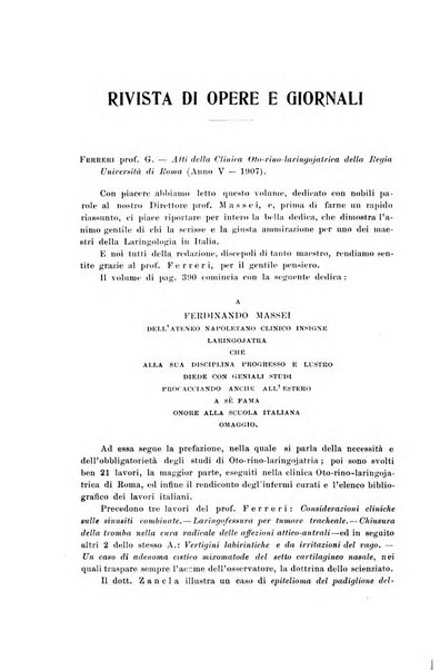 Archivii italiani di laringologia periodico trimestrale