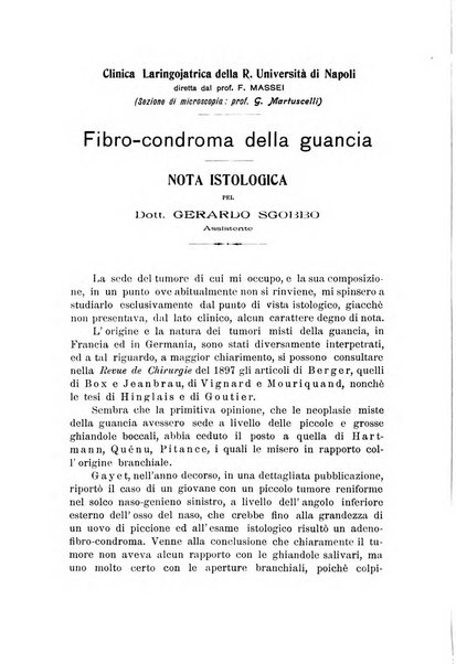 Archivii italiani di laringologia periodico trimestrale