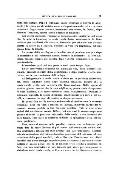 Archivii italiani di laringologia periodico trimestrale