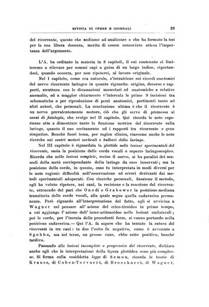 Archivii italiani di laringologia periodico trimestrale