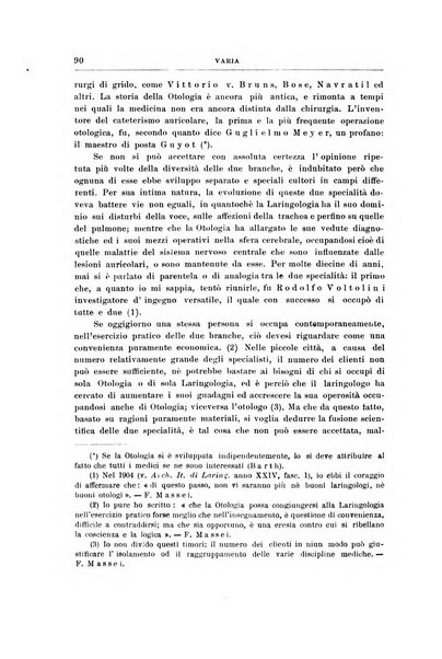 Archivii italiani di laringologia periodico trimestrale