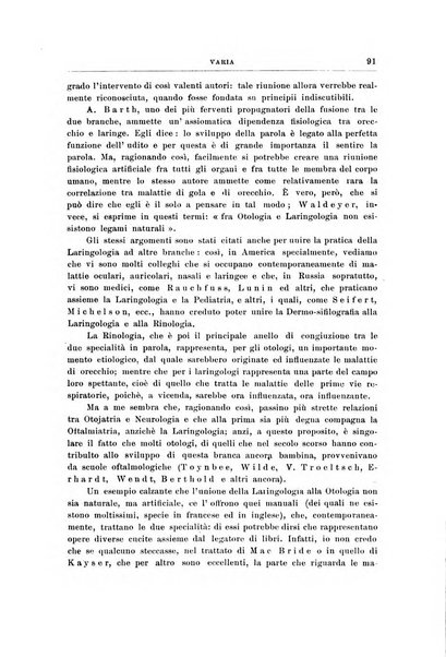 Archivii italiani di laringologia periodico trimestrale