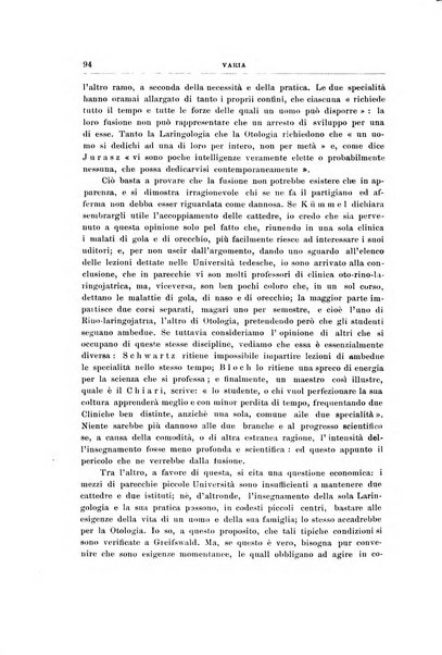 Archivii italiani di laringologia periodico trimestrale