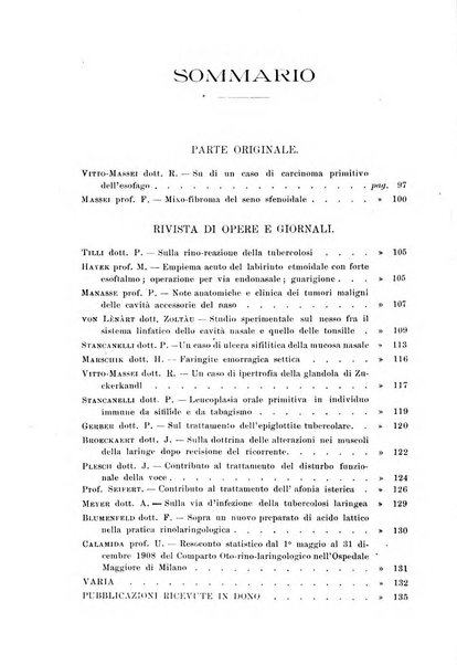 Archivii italiani di laringologia periodico trimestrale