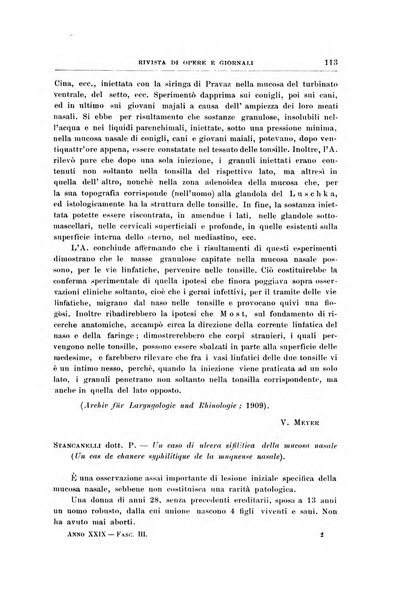 Archivii italiani di laringologia periodico trimestrale