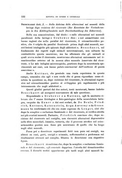 Archivii italiani di laringologia periodico trimestrale