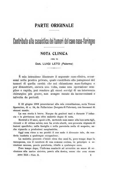 Archivii italiani di laringologia periodico trimestrale