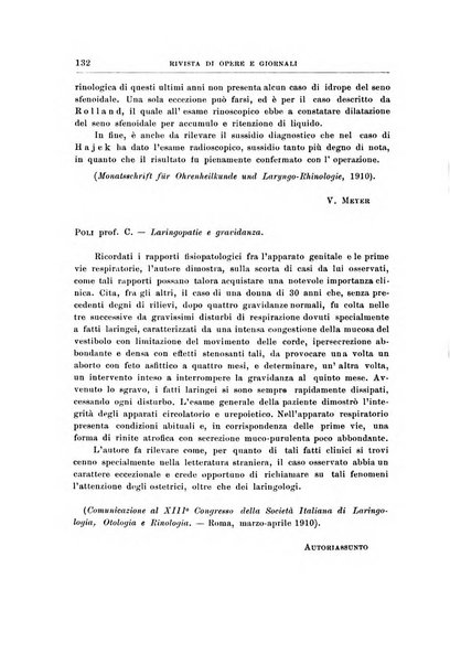 Archivii italiani di laringologia periodico trimestrale