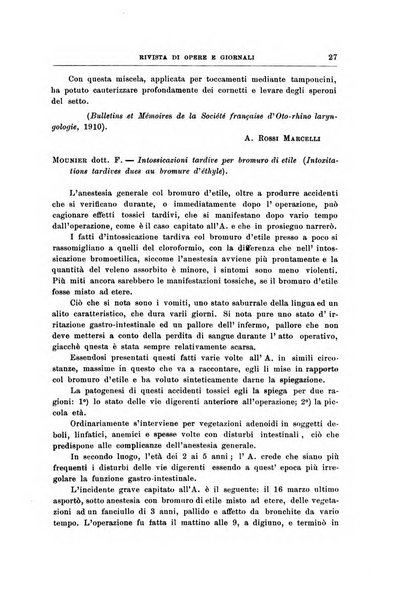 Archivii italiani di laringologia periodico trimestrale