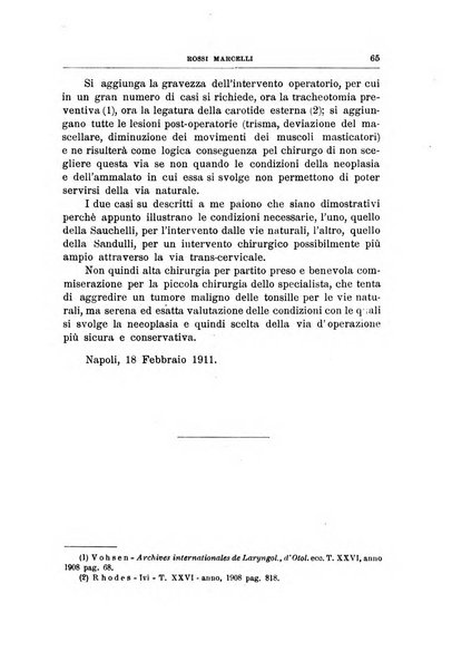 Archivii italiani di laringologia periodico trimestrale