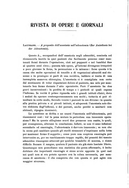 Archivii italiani di laringologia periodico trimestrale