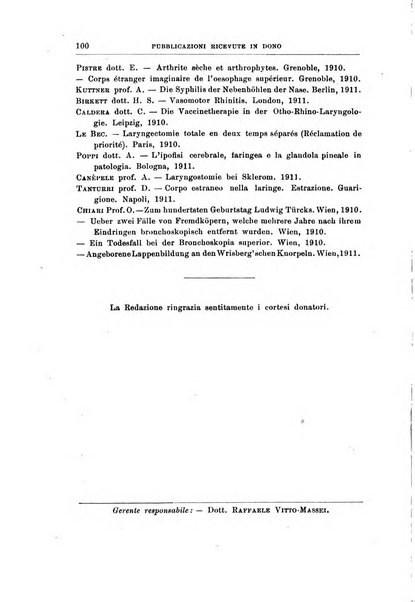 Archivii italiani di laringologia periodico trimestrale