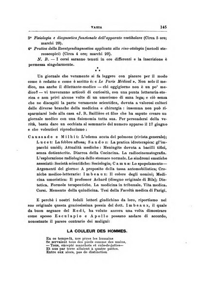 Archivii italiani di laringologia periodico trimestrale