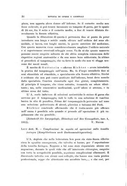 Archivii italiani di laringologia periodico trimestrale