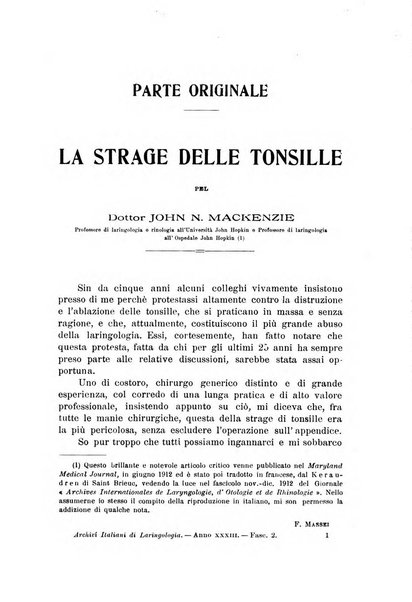 Archivii italiani di laringologia periodico trimestrale