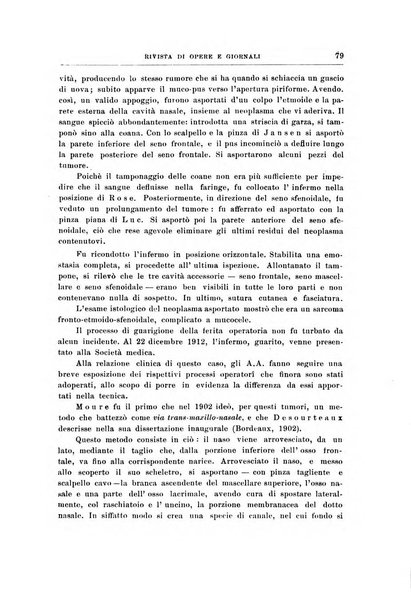 Archivii italiani di laringologia periodico trimestrale