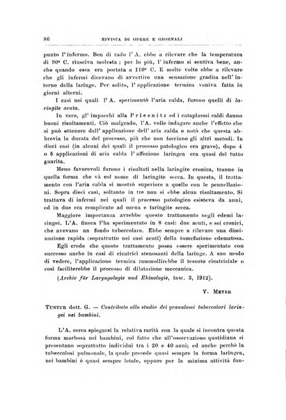 Archivii italiani di laringologia periodico trimestrale