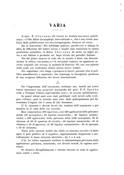 Archivii italiani di laringologia periodico trimestrale