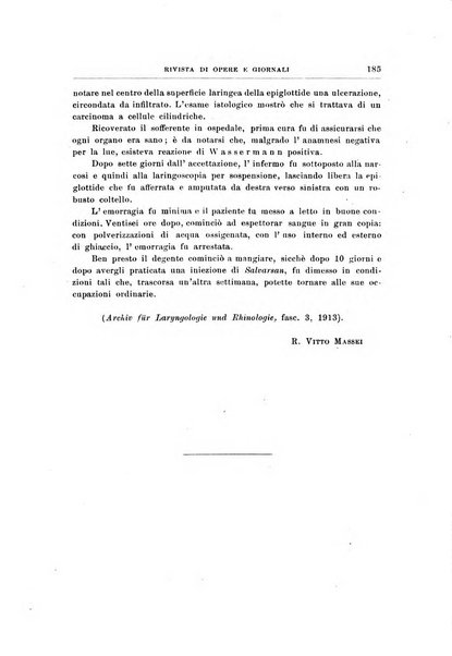 Archivii italiani di laringologia periodico trimestrale