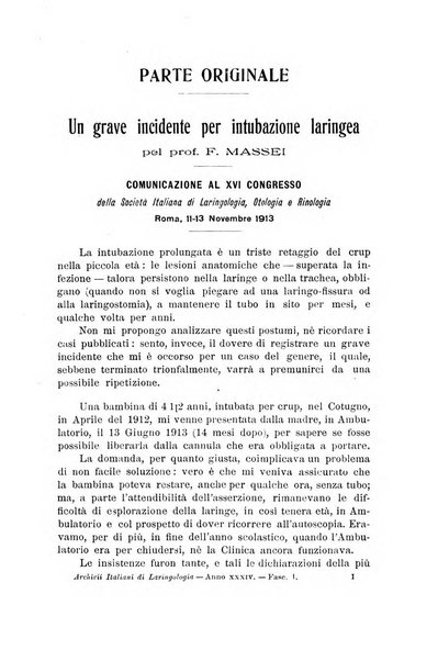 Archivii italiani di laringologia periodico trimestrale