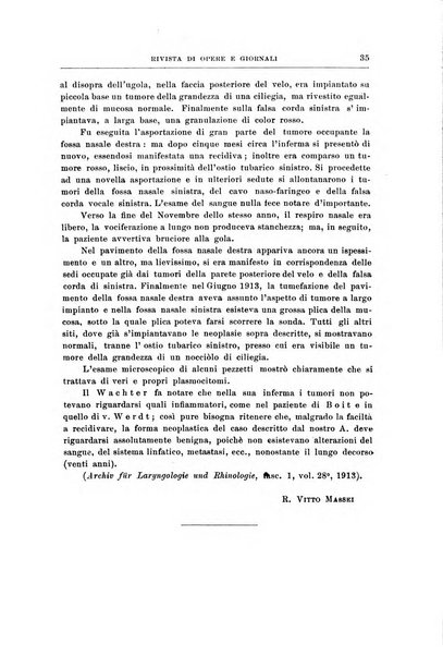 Archivii italiani di laringologia periodico trimestrale