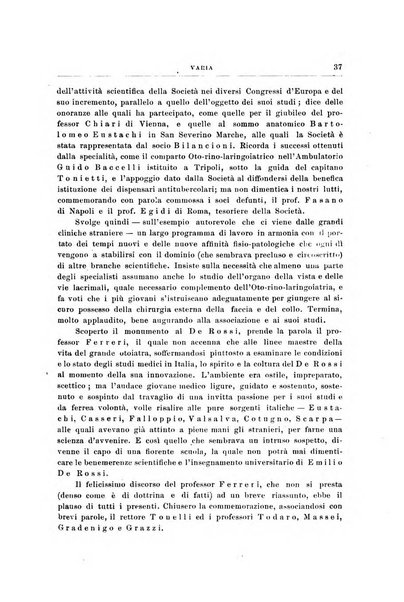 Archivii italiani di laringologia periodico trimestrale